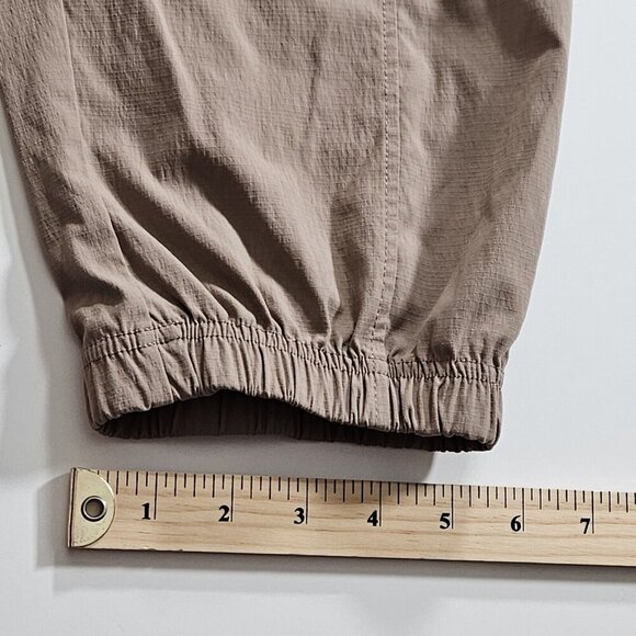 Torrid Joggers Womens 18 Beige Happy Camper Ripstop Crop Active Pockets Stretch - Picture 7 of 14